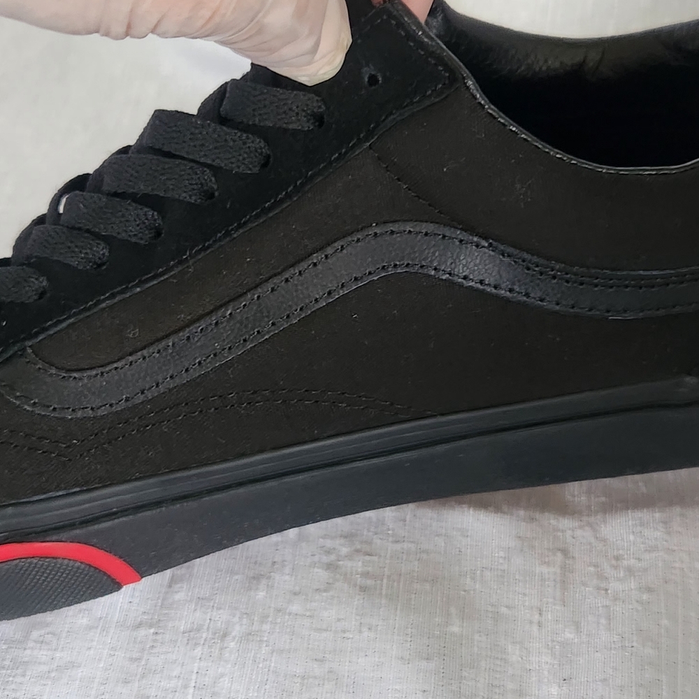 VANS Old Skool  Flame  Wall  BLACK Sneakers Men's Size 12 - Picture 3 of 9